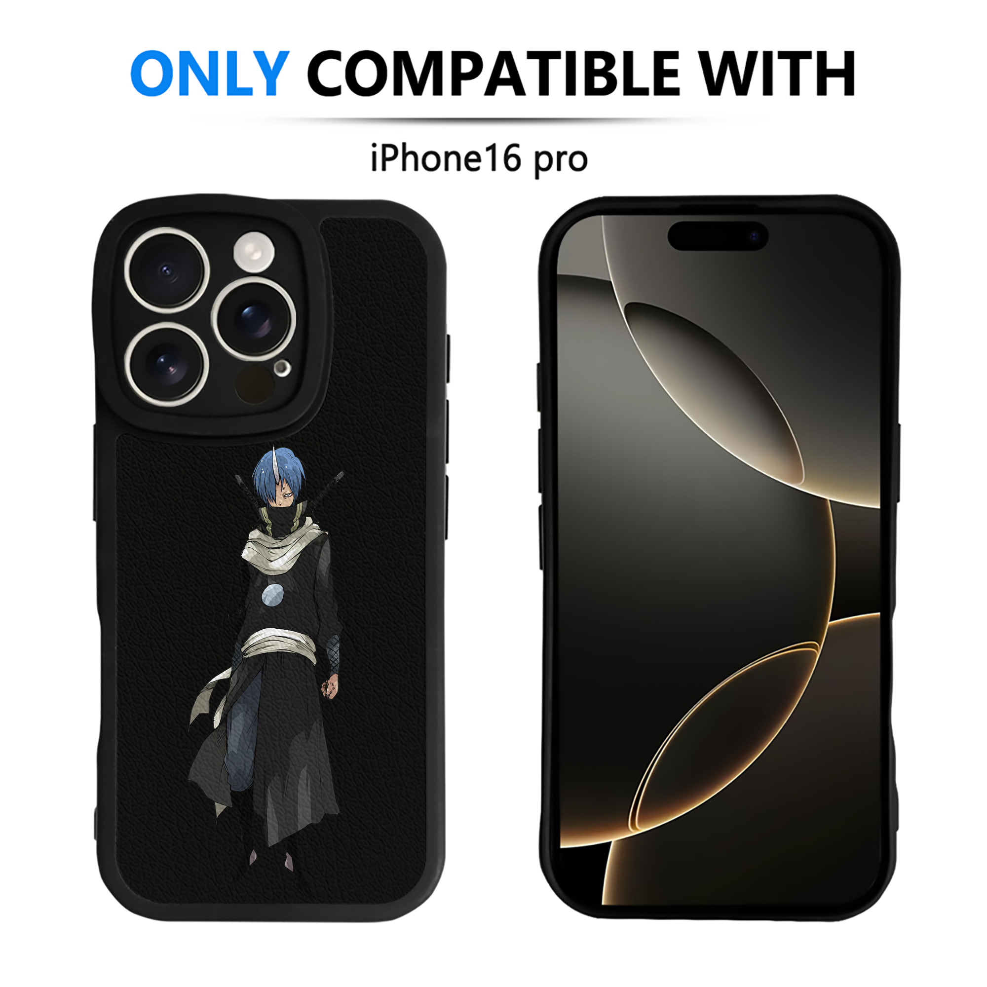 （画像用） 転スラ Regarding Reincarnated to Slime 【iPhone 16シリーズ対応】シリコンスマホケース（レザー調） 材質：シリコン